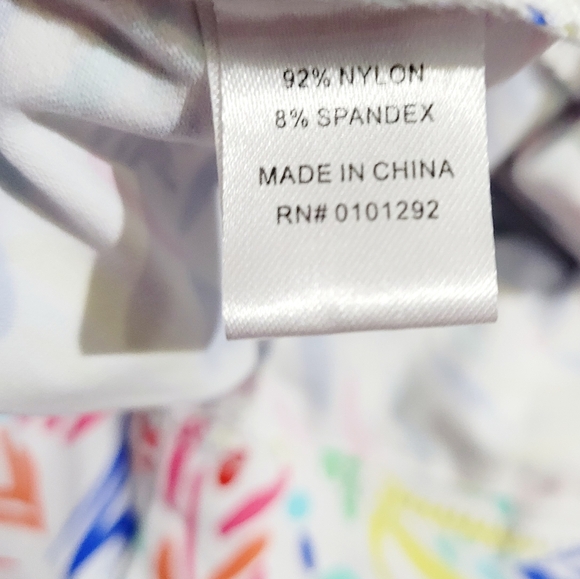 Lulu-B SPF-50 Women Sleeveless Dress Colorful Print Stretch Comfy Size Medium - Picture 11 of 13